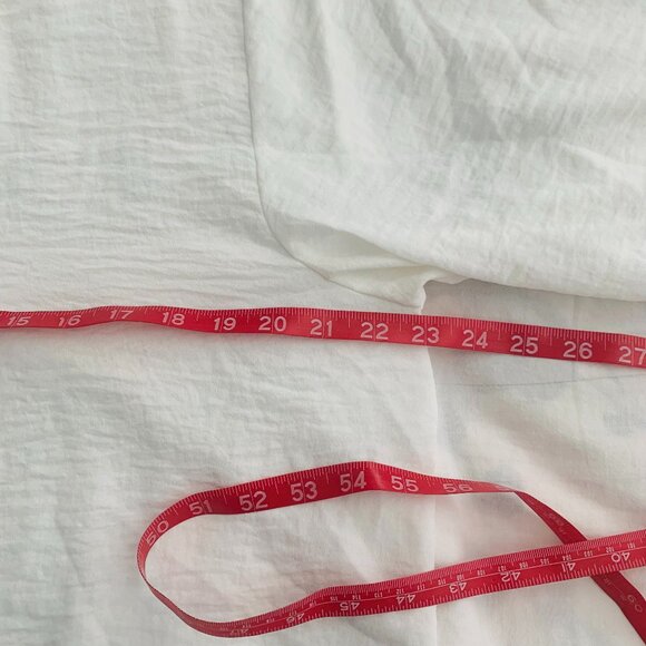 Esqualo White Blouse 3/4 sleeves with pearl details Size US 12 - Picture 7 of 8